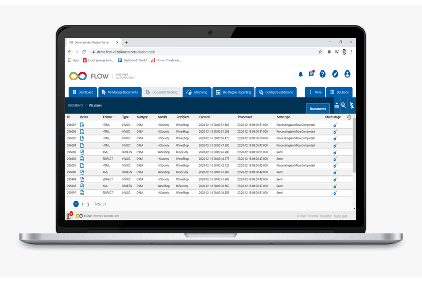 screenshot of FLOW Partner Automation